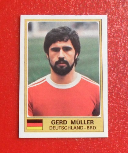 Gerd muller sticker panini - sticker,