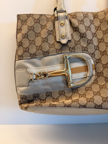 Gucci monogram canvas horsebit - gucci,