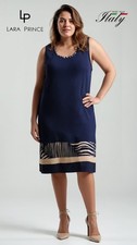 Abito vestito donna spalla larga curvy taglie forti made in Italy LARA PRINCE