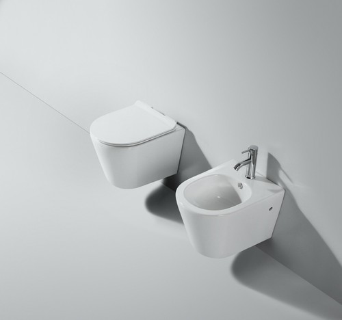 Coppia sanitari sospesi tondi - sanitari,