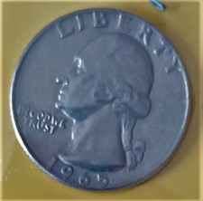 MONETA  USA DA  UN QUARTO DI DOLLARO **LIBERTY** DEL 1965 PERFETTA.