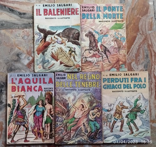 Lotto libri salgari - lotto,