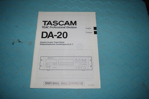 Tascam manual - tascam, (en/fr)
