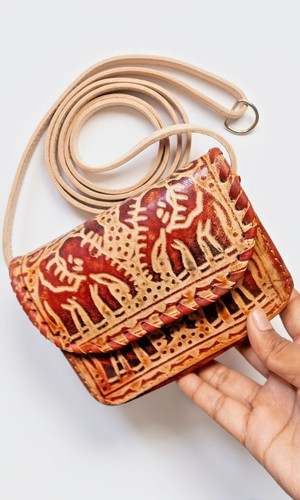 Borsa mano elefante pelle - elefante, in