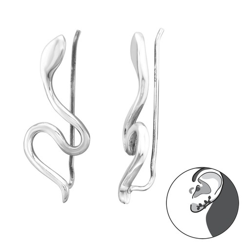 Paar schlangen ear climber - schlangen-ear,