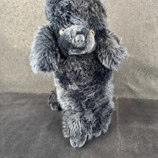 A&A Barboncino Nero Cane Cucciolo 9" Peluche Peluche Giocattolo