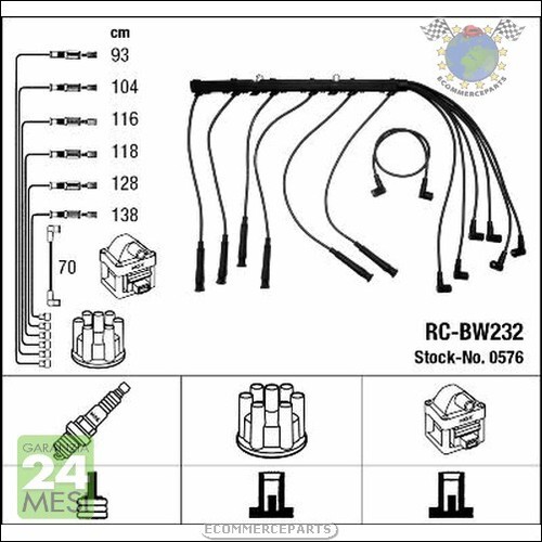 Kit cavi accensione ngk - cavi,