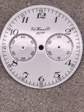 #1574 QUADRANTE CRONOGRAFO ORIGINALE HEUER LEONIDAS SPLIT SECOND VALJOUX 93