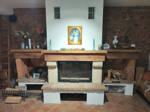 Struttura rivestimento camino - rivestimento,