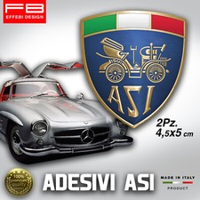 Adesivi Stickers Pegatinas ASI auto storiche rally old Fiat Lancia Alfa Romeo 