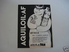 advertising Pubblicità 1960 AQUILA AQUILOIL AF