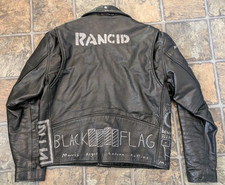 Giacca Moto Pelle Tg XL Punk