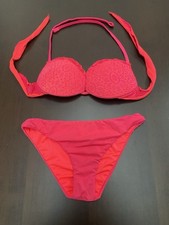 CALZEDONIA BIKINI CON REGGISENO IMBOTTITO ROSSO CORALLO