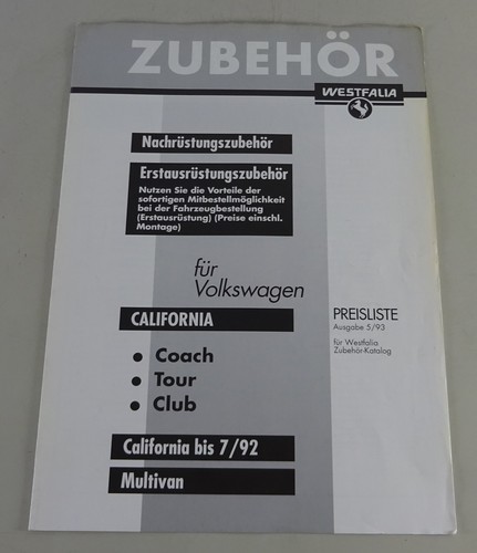 Brochure westfalia vw - westfalia,