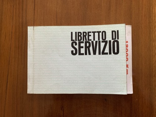 Libretto servizio tagliandi - libretto,