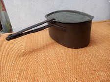 Antica Pentola In Rame Ovale Con Coperchio