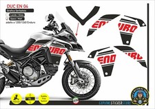 Adesivi carene cupolino DUCATI MULTISTRADA Enduro 1260 1200 nero rosso DUC EN 04
