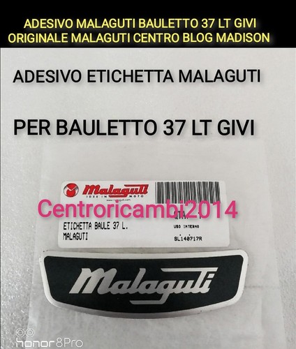 Adesivo malaguti bauletto 37lt - bauletto,