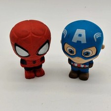 PERSONAGGI PUPPAZZETTI GOMME 3D GIGANTI CAPITAN AMERICA E SPIDERMAN SPIDER-MAN