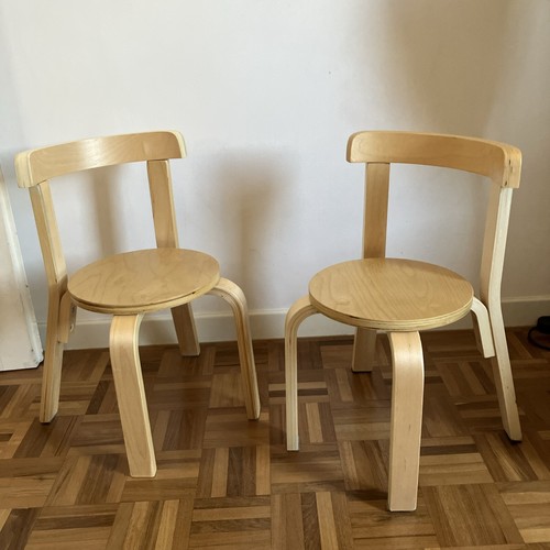 Coppia sgabelli legno - di,