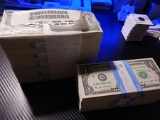 100 banconote sequenziali da 1