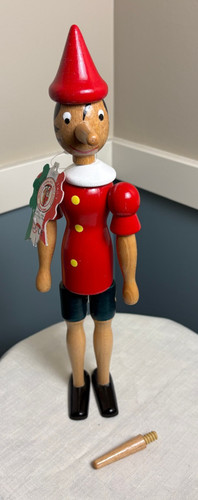 Bambola pinocchio legno - in,