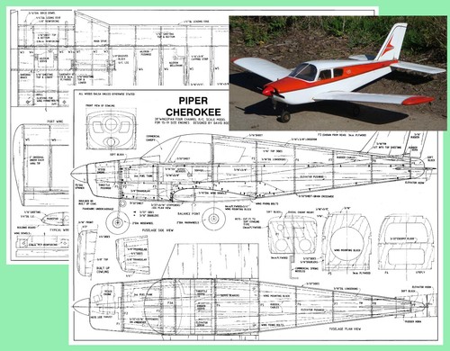 Modellino aereo plans - plans, (rc)
