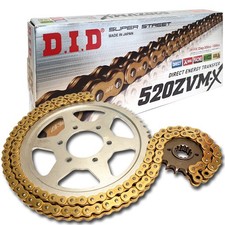 Kit catena DID acciaio 520ZVM-X G&G rivetto per Beta RR 390 S Racing ZD3E3160 anno 2021