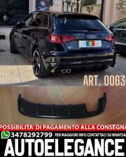 0063 DIFFUSORE AUDI A3 8V 2012-2015 SPORTBACK SOTTO PARAURTI POSTERIORE RS3 ABS