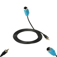 Cavo Aux In per Autoradio Compatibile con Alpine KCE-236B e Altri Modelli 