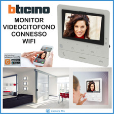 Bticino videocitofono WiFi 2 fili MONITOR classe 100 connesso display vivavoce