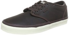 Vans Sneaker da skateboard da uomo in pelle Plimsolls marrone taglia: UK 6 Atwood