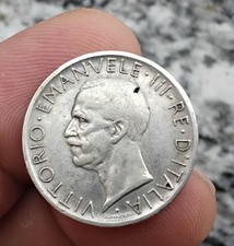 Regno D'italia Moneta 5 Lire 1929 argento Silver Coin 