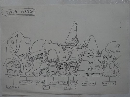 Memole sketchbook settei anime - memole,
