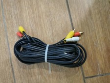 Triplo Fono A 3 Rca Phono Rosso Bianco Giallo Audio Video Av Spine Cavo 4,9Lungo