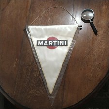 VINTAGE-GAGLIARDETTO Pubblicitario 35cm-MARTINI Originale con custodia sigillata