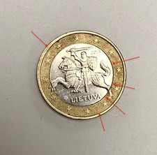 Moneta euro lituania - 1,