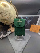Rolex Watch Pouch Green Velvet