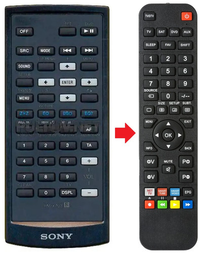 Telecomando adatto per sony - telecomando,