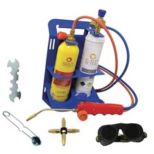 Kit cannello portatile saldatura bombole gas ossigeno autogena brasatura