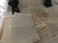 LOTTO 55 FOGLI MANOSCRITTI