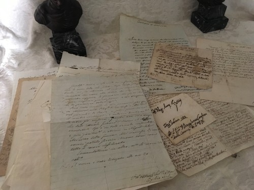 Lotto fogli manoscritti - fogli,