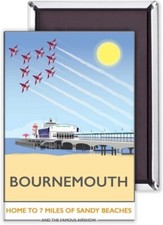 Frigo Magnetico In Acciaio Del Molo Di Bournemouth Con Red Arrows