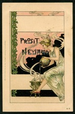 Artist Signed R. M. ORLOW - STENGEL Serie 10a n° 136 - HAPPY NEW YEAR  Postcard