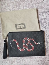 Gucci Pochette Nera con Pelle