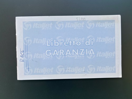 Libretto manutenzione italjet - libretto,