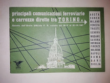 FERROVIE DELLO STATO - OPUSCOLO CON ORARI TRENI DA TORINO 1967  TRAIN TIMETABLES