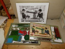 COSTRUZIONI MECCANICHE 1-3 AMI ANNI 50/60 CON SCATOLA E CATALOGO TIPO MECCANO 