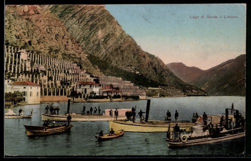 Cartolina limone lago di - limone,