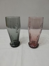 2 Bicchieri Coca Cola McDonald Bottiglia Rovesciata Da Collezione